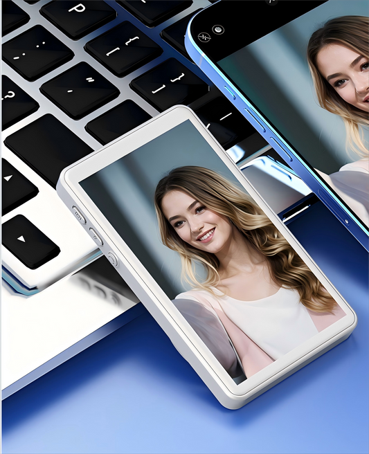 Magnetic Phone Monitor - Real-Time Selfie/Rear Cam - 4K Streaming Assistant - Wide Angle - Fits Most Phones
