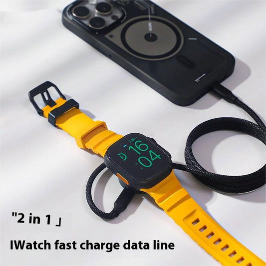 2 in 1AppleWatch fast charge data line   Cables